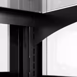 Banco vendita - 1200 mm - 199 litri - con ripiano superiore e inferiore