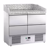 Pizzakühltisch ECO - 935x700mm - mit 4 Schubladen