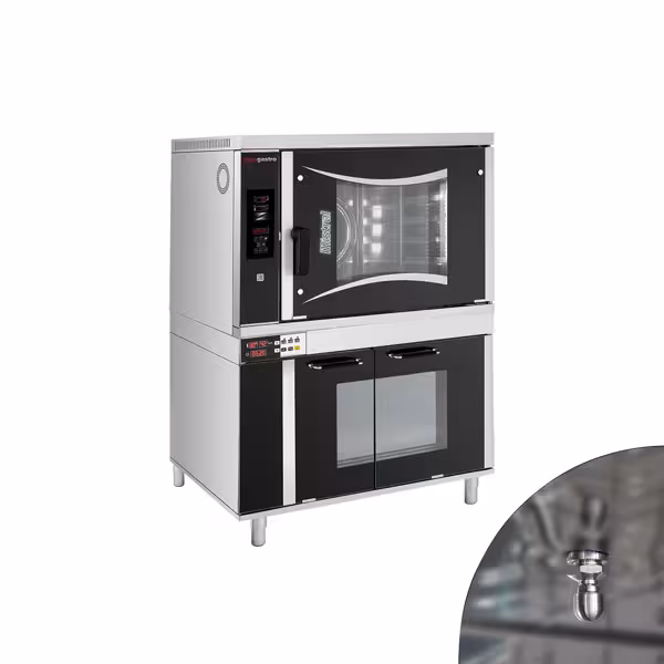 Bakkerij elektrische combisteamer - Digitaal - 6x EN 600x400 - incl. rijskast & wassysteem