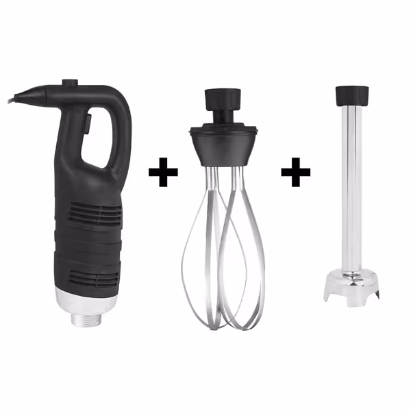 Stavmixerset - med avtagbar mixerstav 300 mm, med visp - 650 W - 1 hastighet - 18 000 varv/min
