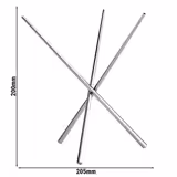 Support buffet - ASIA PLUS - Acier inoxydable - Hauteur:200mm