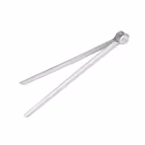 (4 pcs) Serving tongs - Length: 250mm - Stainless steel