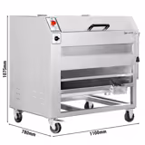 Elektryczna obieraczka do warzyw - 450kg/h - 750W - 230V - 1400rpm