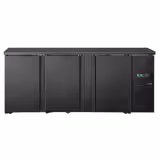 Masă de răcire pentru bar și băuturi ECO - 2002mm - cu 3 uși - negru