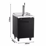 Tireuse à bière professionnelle - 1x 50L fûts - 1 robinet - 600x780mm - 1 porte