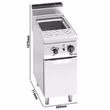 Commercial Electric Pasta Cooker - Single Tank - Freestanding - 30L - 8kW - with Drain Tap