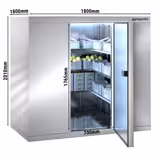 RVS vriescel - 1800x1800mm - 4,30m³