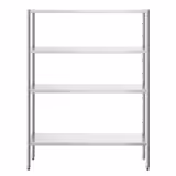 Estante em aço inoxidável PREMIUM - 1400x500mm - com 4 prateleiras (AJUSTÁVEL)