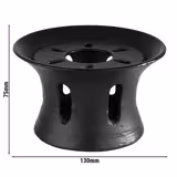 (6 pieces) Teapot Warmer Tealight Stand – Cast Iron - 130×130×75 mm - Removable Lid