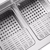 Cuocipasta professionale elettrico su base armadiata - 2 ante - con rubinetto di carico - 2x 26 litri - 12,0kW - Linea 700