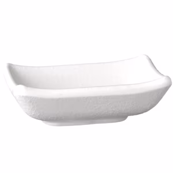 (144 stuks) Dipschaaltje - ZEN - Melamine - 50ml - hoekig - 90x70mm - Wit