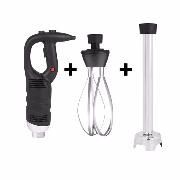 Endüstriyel El Blenderı inkl. Karıştırma kolu 400mm Karıştırma kolu 400mm & Çırpma teli - 80L - 450 Watt - Sabit hız