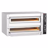 Electric Deck Pizza Oven - Twin Deck - Refractory Stone Deck - 6+6 - Ø 30cm (12") - Mechanical Controls - up to 450°C