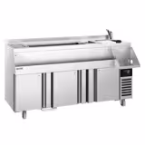 Bar-Cocktail-Getränkekühltisch - 1600mm - 235 Liter - 3 Türen & 230V Steckdose