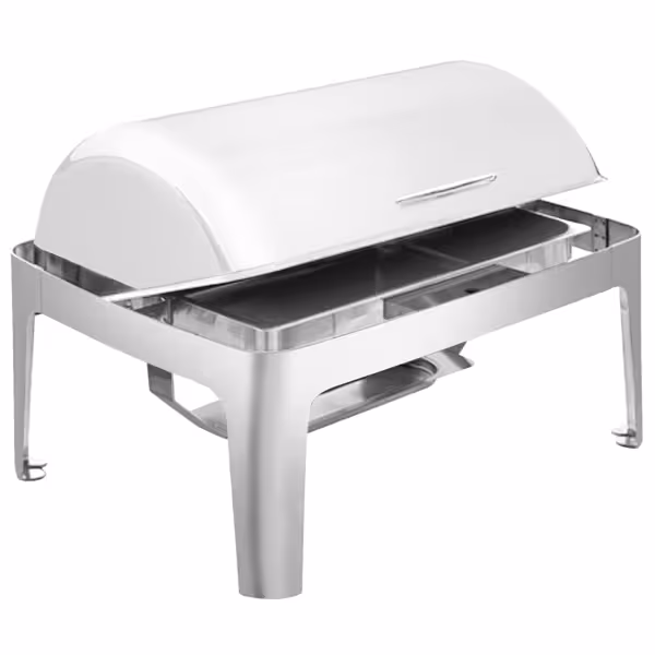 Chafing dish - Rond - avec couvercle roll top - 8.5L