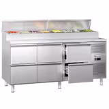 Saladetti ECO - 1795x700 mm - 6 vetolaatikkoa - varten 8x GN 1/3