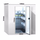 Commercial Walk-In Freezer Room - 1200x1500mm - 2,20m³ (2200L)