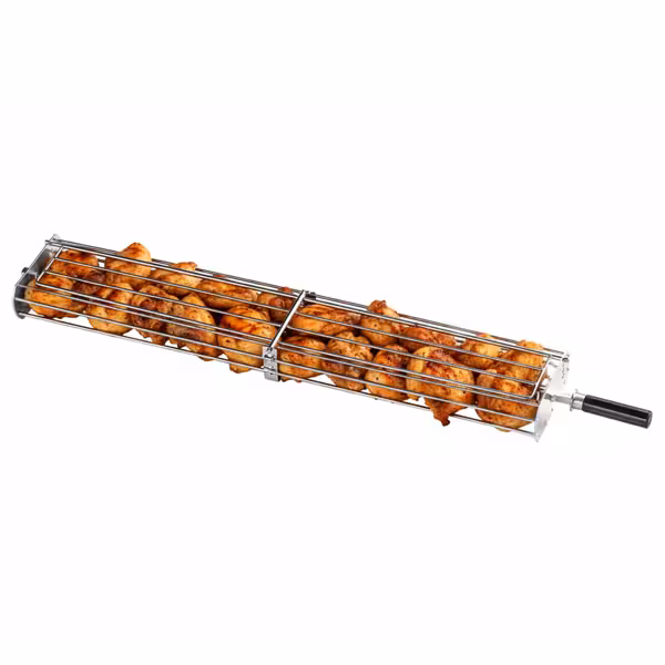 Rotisserie Skewer Basket - for Open Chickens