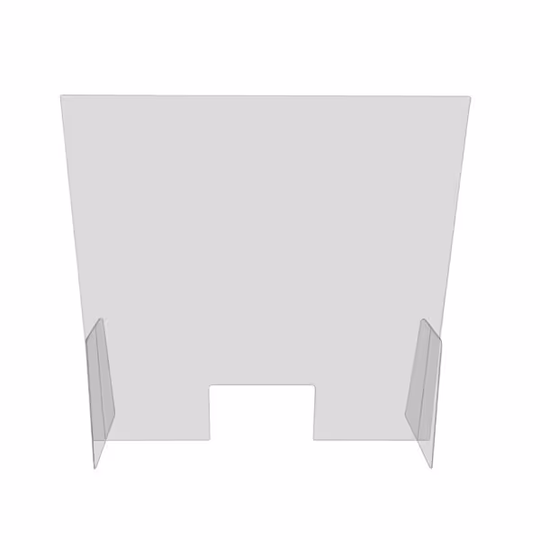 Spatscherm - Plexiglas - 600x800mm - met doorgeefluik