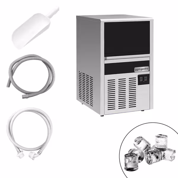 Commercial Ice Machine - Bullet - 22kg/24h - with Storage Bin