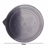 (60 ks) Víčko - 167x156x15 mm - opakovaně použitelné; stohovatelné; PP - šedá - vhodné pro misku Ø 150 mm