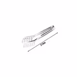 (4 pcs) Pasta / spaghetti tongs - Length: 210mm - Stainless steel