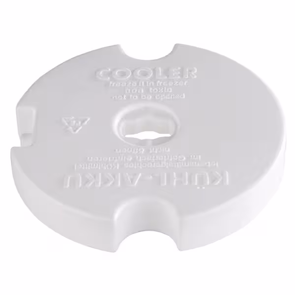 (6 قطع) عبوة تبريد قابلة لإعادة الاستخدام - بولي إيثيلين - Ø 150 mm - أبيض - Ice Pack