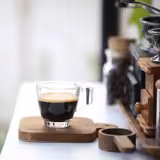 Plaque chauffante professionnelle en acier inoxydable avec surface en verre trempé - 60W - pour 1 cafetière ou théière Ø174mm