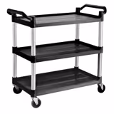 Servierwagen aus Kunststoff - 1020x490mm - mit 3 Abstellflächen