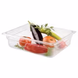 (6 st) Kantin i polykarbonat GN 1/2 - klar - 8,9 l - Djup: 150 mm