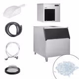 Machine à glace en grains - 220kg/24h - incl. bac à glaçons