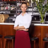 (6 Stück) KARLOWSKY | Bistroschürze Basic - Bordeaux