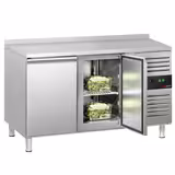 Rashladni pult ECO - 1360x700 mm - 282 l - Ventilirano hlađenje - s 2 vrata - Podignuti rub