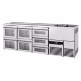 Direct Draw Beer Dispenser / Kegerator PREMIUM - 2500x700mm - 7 Drawers