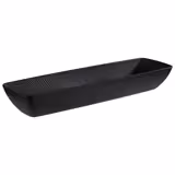 (6 Stück) GN-Schale 2/4 - NERO - Melamin - 3,5 Liter - Tiefe: 80mm