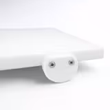Snijplank - 300x500mm - Dikte: 20mm - HACCP-conform - Polyethyleen - Wit - Antislipvoetjes - Vaatwasmachinebestendig