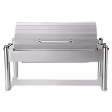 Chafing dish elettrico - GN 1/1 - con coperchio roll-top 180° - in acciaio inox