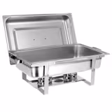 (2 stuks) Chafing Dish - GN 1/1 - met deksel & Roestvrijstalen voeten