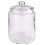 (6 pcs) Storage jar - CLASSIC - 0,90 l - Clear - incl. glass lid with seal