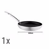 (6 pcs) Frying Pan Set - Aluminium - Non-stick - suitable for gas, ceramic and electric hobs - 6-piece