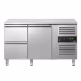 Koelwerkbank ECO - 1360x700mm - 1 deur, 2 lades - GN 1/1 - digitale thermostaat - 282 liter