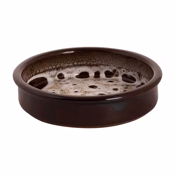 (24 pcs) SABANA - Tapas Oven Dish - Ø120mm - Brown / White