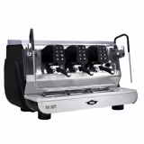 WEGA | Nova - Siebträgermaschine - 3 Gruppig - 5,7 kW - mit 2 Milchaufschäumern & Heißwasser - Touch - Schwarz