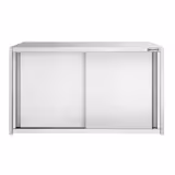 Armario de pared de acero inoxidable PREMIUM - 1000x400mm - con puertas correderas - 650mm de alto