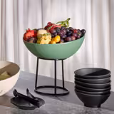 (6 adet) Kase - FROSTFIRE - Alüminyum - 1,9L - köşeli - 265x265mm - Derinlik:120mm - Yeşil