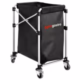 Wasgoedwagen - inklapbaar - 150 liter - Aluminium frame - Zwart