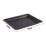 (6 Stück) GN-Tablett 1/2 - FROSTFIRE - Aluminium - Höhe: 30mm - Grau