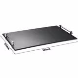 (6 Stück) GN-Tablett 1/1 - SLATE - Melamin - Höhe: 60mm - mit Griffen - Schwarz