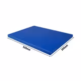 Planche à découper - 300x500mm - Épaisseur: 20mm - Conforme HACCP - PEHD 500 - Bleu