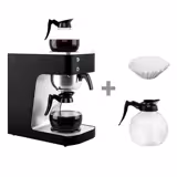 Koffiezetapparaat - filterkoffie - 1,8L - met 2 warmhoudplaten - incl. 2 glazen kannen